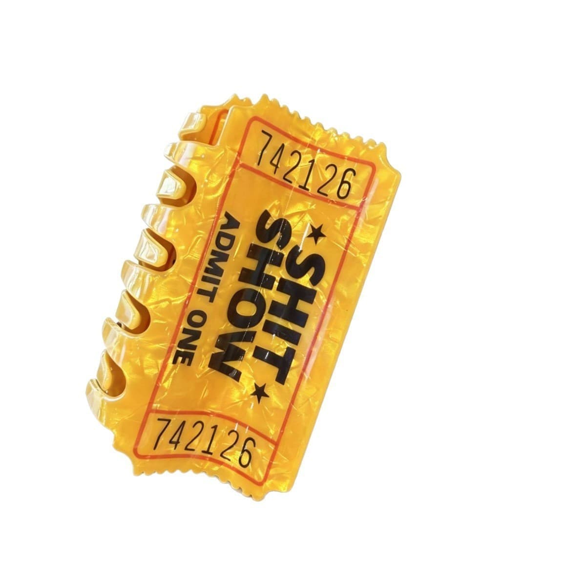 Yellow Letter Claw Clip – Alphabet Decor Hair Clip