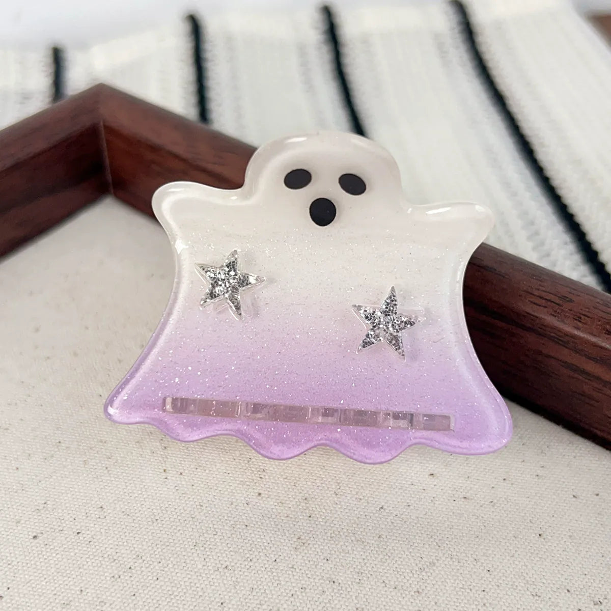 Mini Glitter Ghost Hair Claw Clips - Acetate  NueShiny