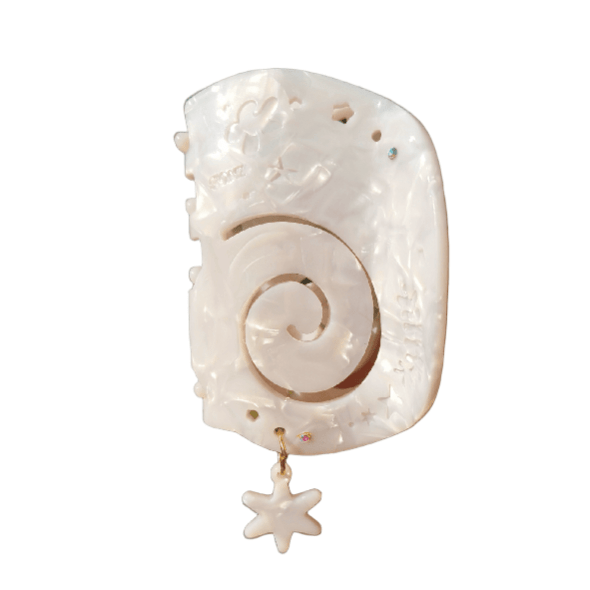 Medium Shell Color Shell Hair Claw Clips | NueShiny & Be warm  in