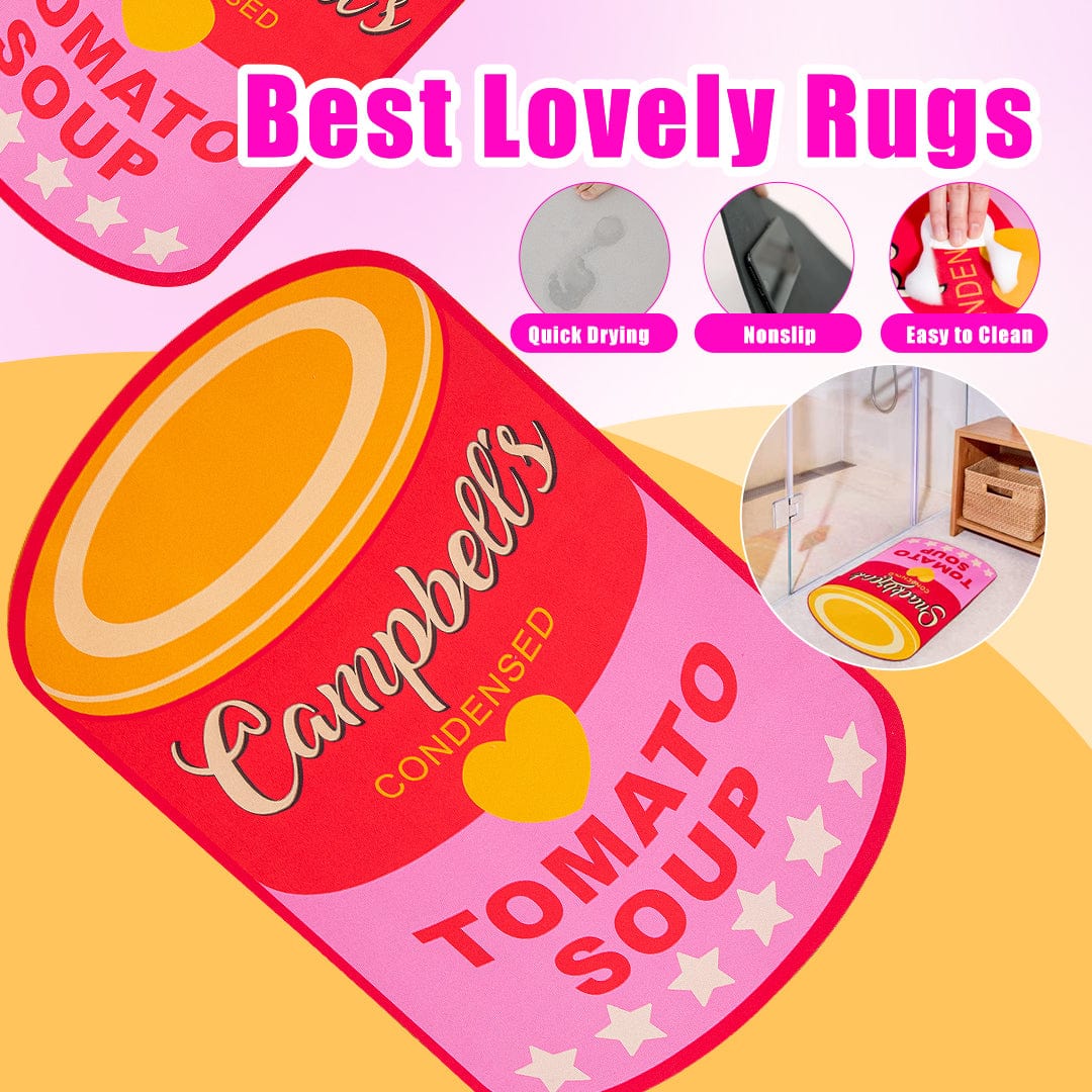 Can Soup Innovative Quick Dry Bath Mat Campbell丨NueShiny- Free Shipping
