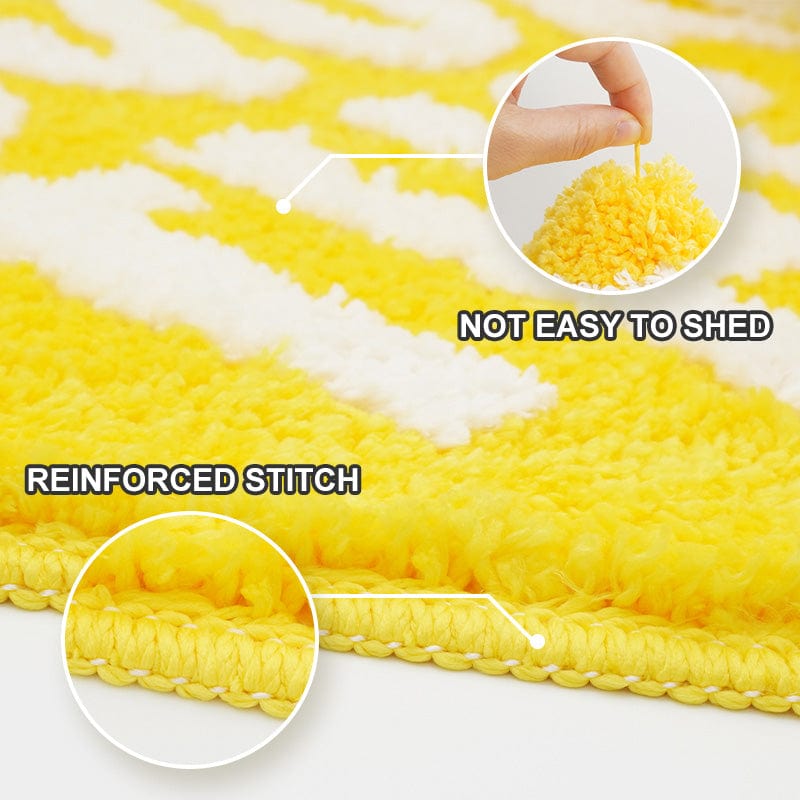 Bathroom Rug Tufted Pink Samoyed丨NueShiny- Free Shipping