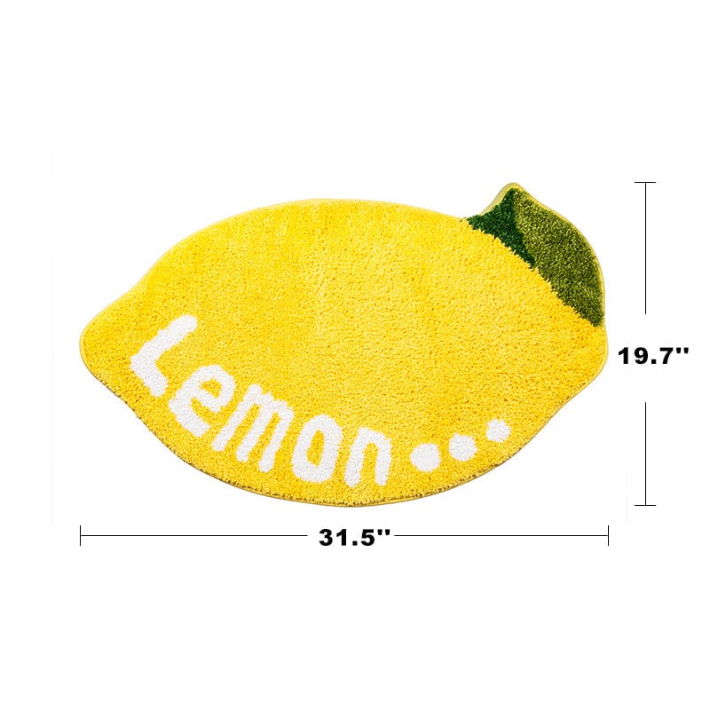 Fresh Lemon Tufted Rug Non-Slip Home Decor丨NueShiny- Free Shipping