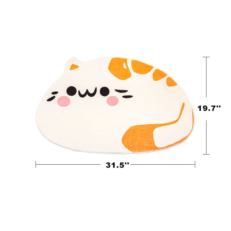 Orange Cat Pet Rug For Bedroom丨NueShiny- Free Shipping