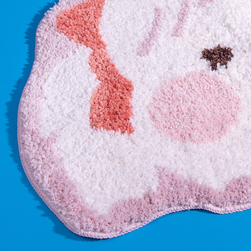 Bathroom Rug Tufted Pink Samoyed丨NueShiny- Free Shipping