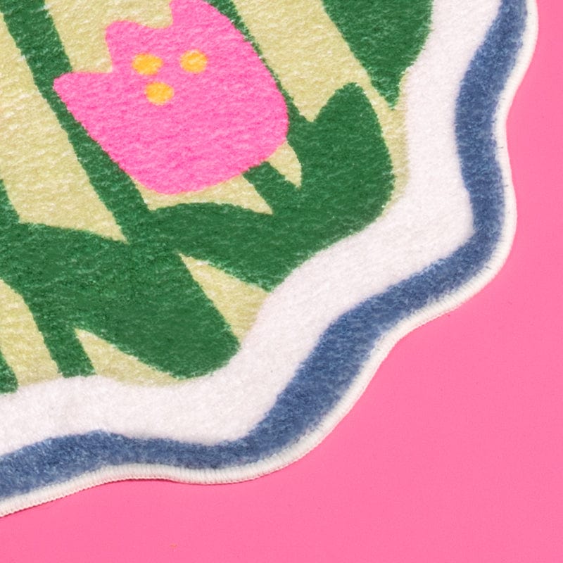 Pink Tulip Quickly Absorb Water Carpet丨NueShiny- Free Shipping