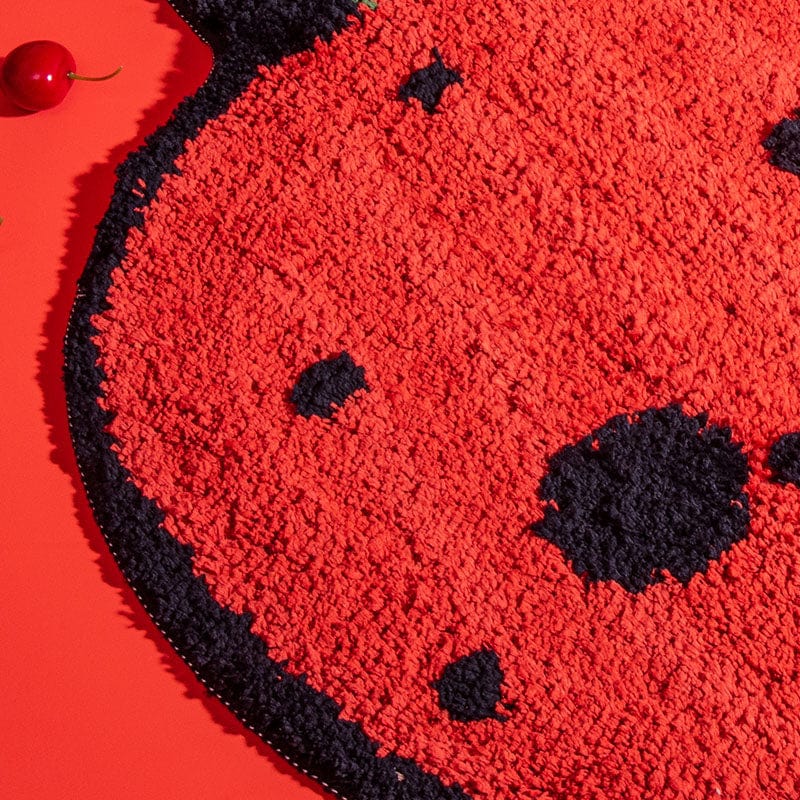 Red Strawberry Rug Tufted Bedroom丨NueShiny- Free Shipping