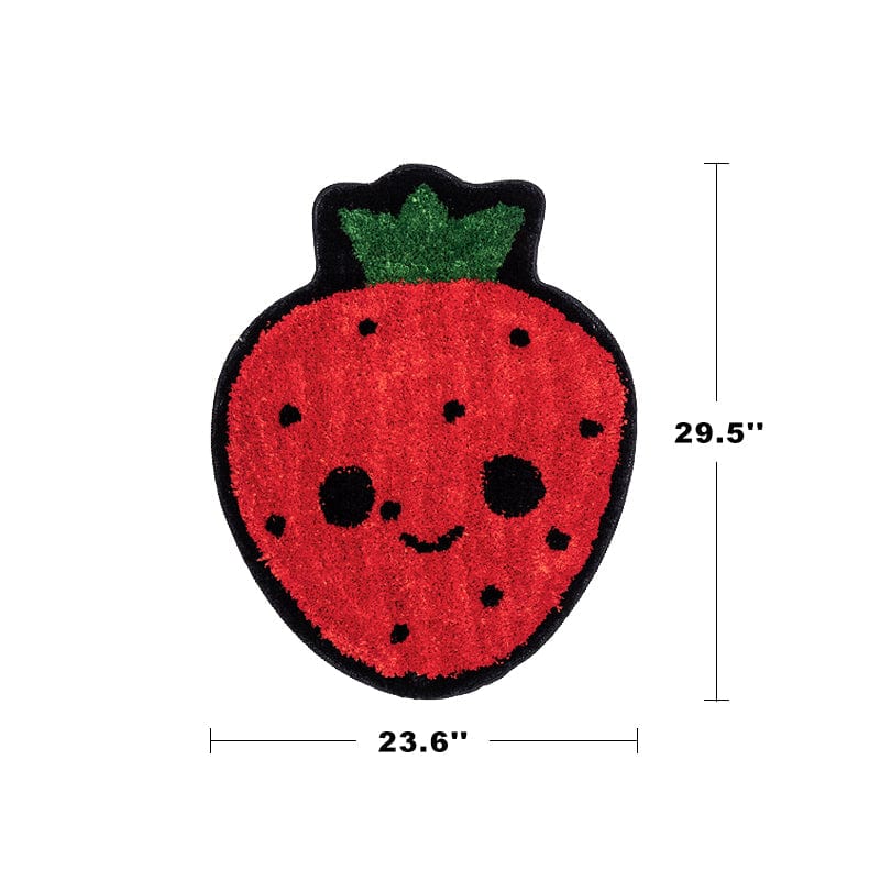 Red Strawberry Rug Tufted Bedroom丨NueShiny- Free Shipping