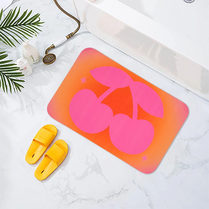Sweet Cherry Innovative Quick Dry Bath Mat丨NueShiny- Free Shipping