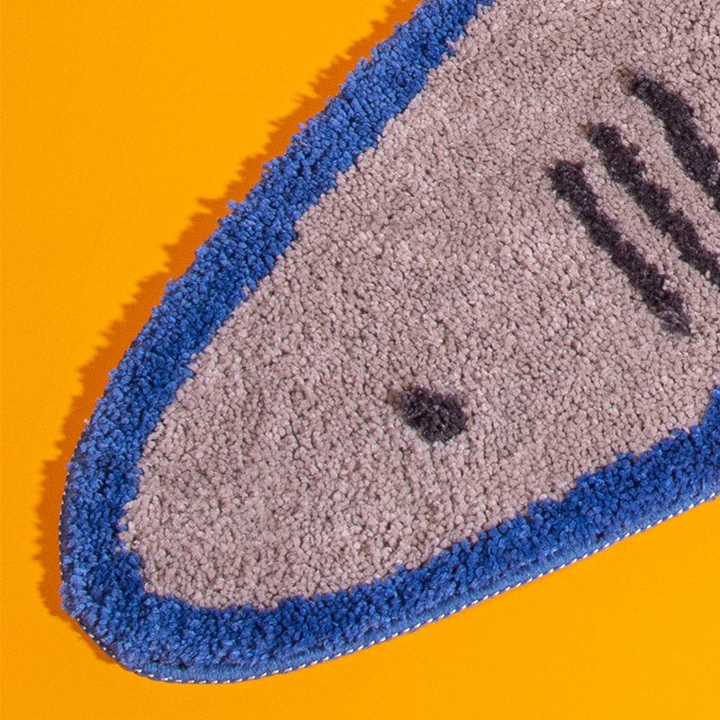 Grey Bath Mat Shark Irregular Rug丨NueShiny- Free Shipping