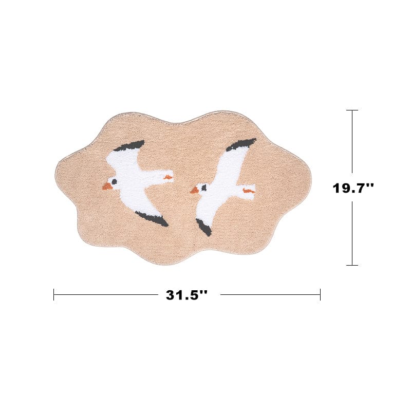 Tufted Rug Non-Slip Bath Carpet Cloud Shape丨NueShiny- Free Shipping