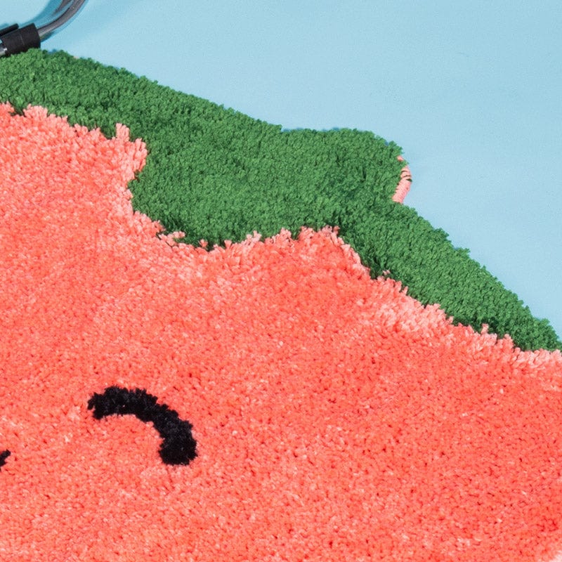 Tufted TPR Underside Carpet With Pink Strawberry Motifs丨NueShiny- Free Shipping