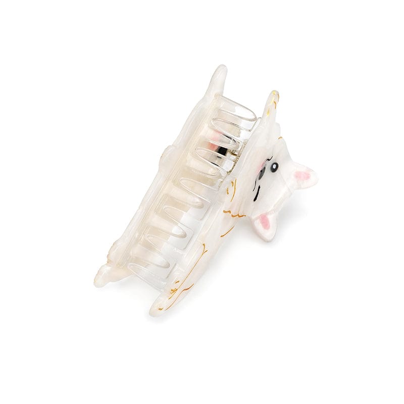 White Shiba Inu Dog Exclusive Design Hair Claw丨NueShiny