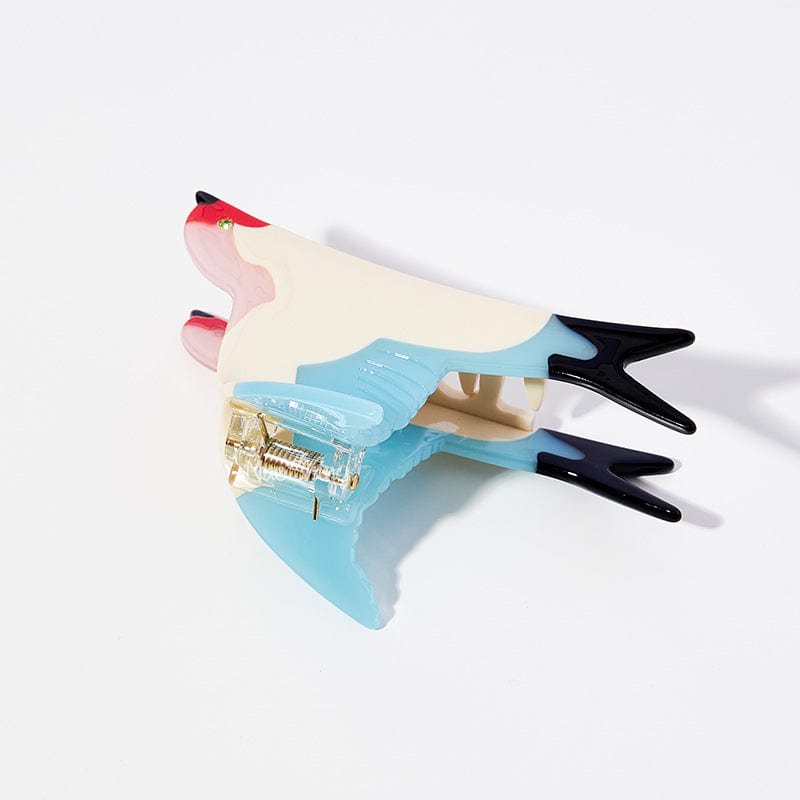 Medium Stylish Blue Swallow Animal Shaped Hair Claw丨NueShiny