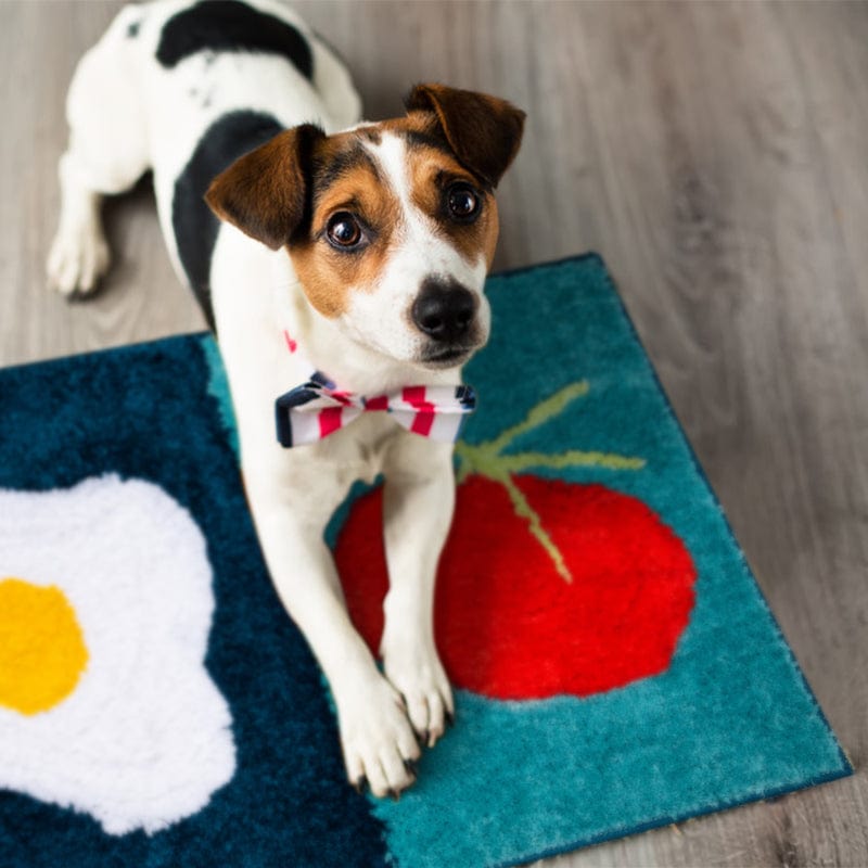 Fried Egg Tomato Tufted Rug Green Decor丨NueShiny- Free Shipping